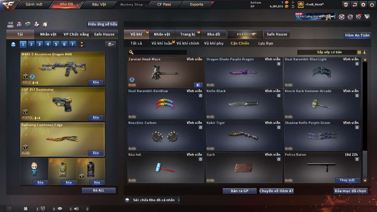 shop acc cf uy tin gia re